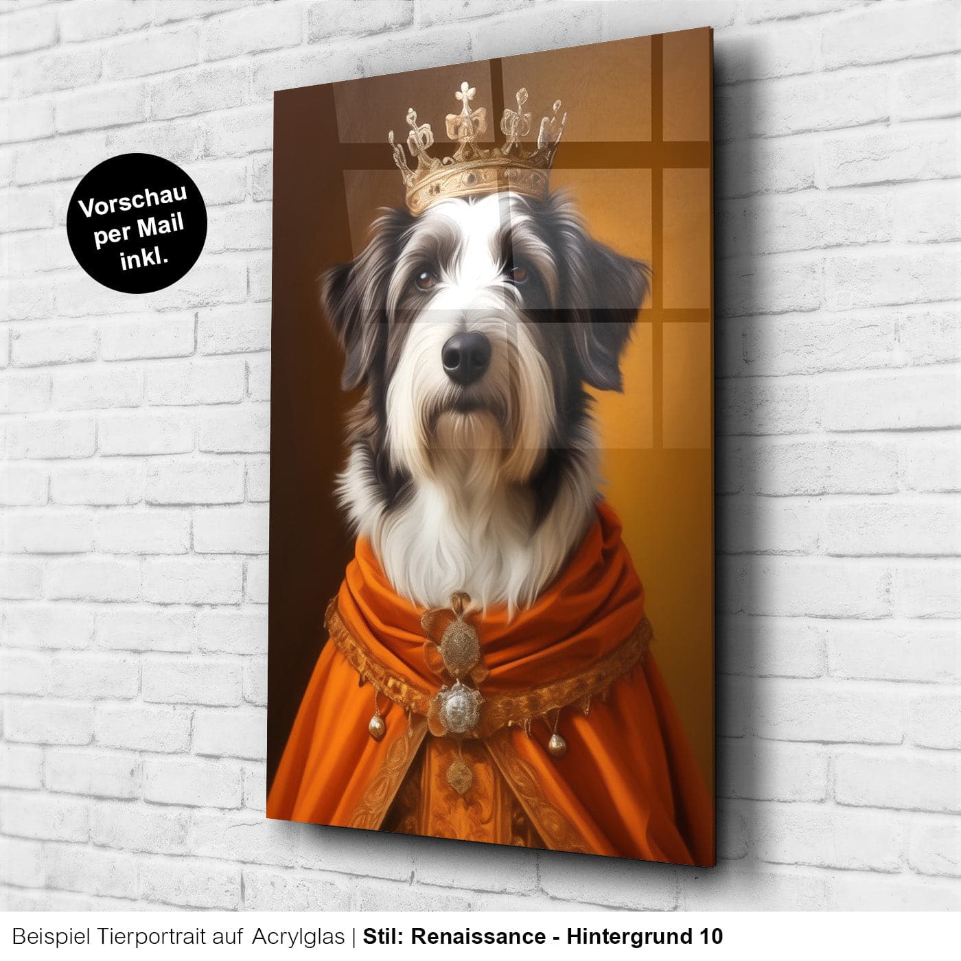 Hundeportrait Krone