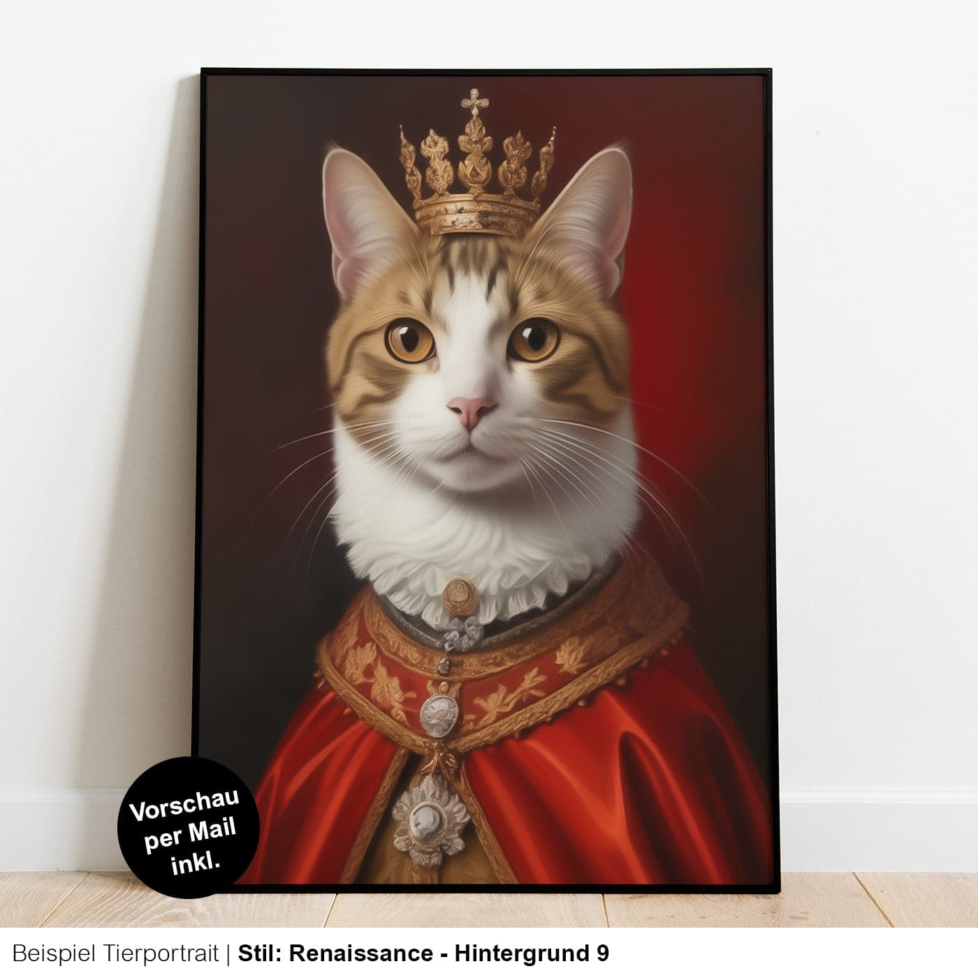 Katzenportrait Adelskostüm