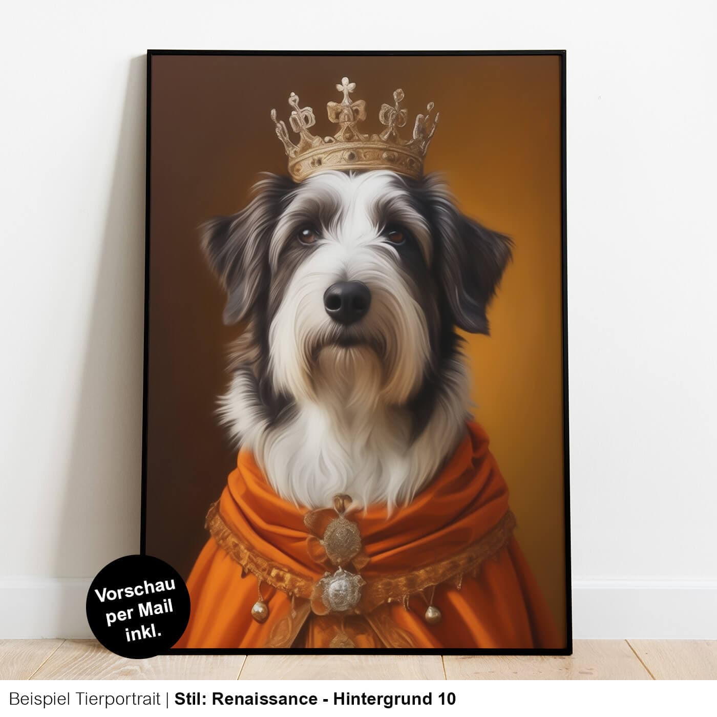 Retrato de animal en estilo renacentista / con traje