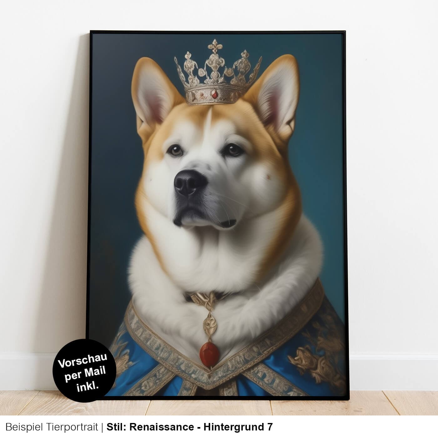 Retrato de animal en estilo renacentista / con traje