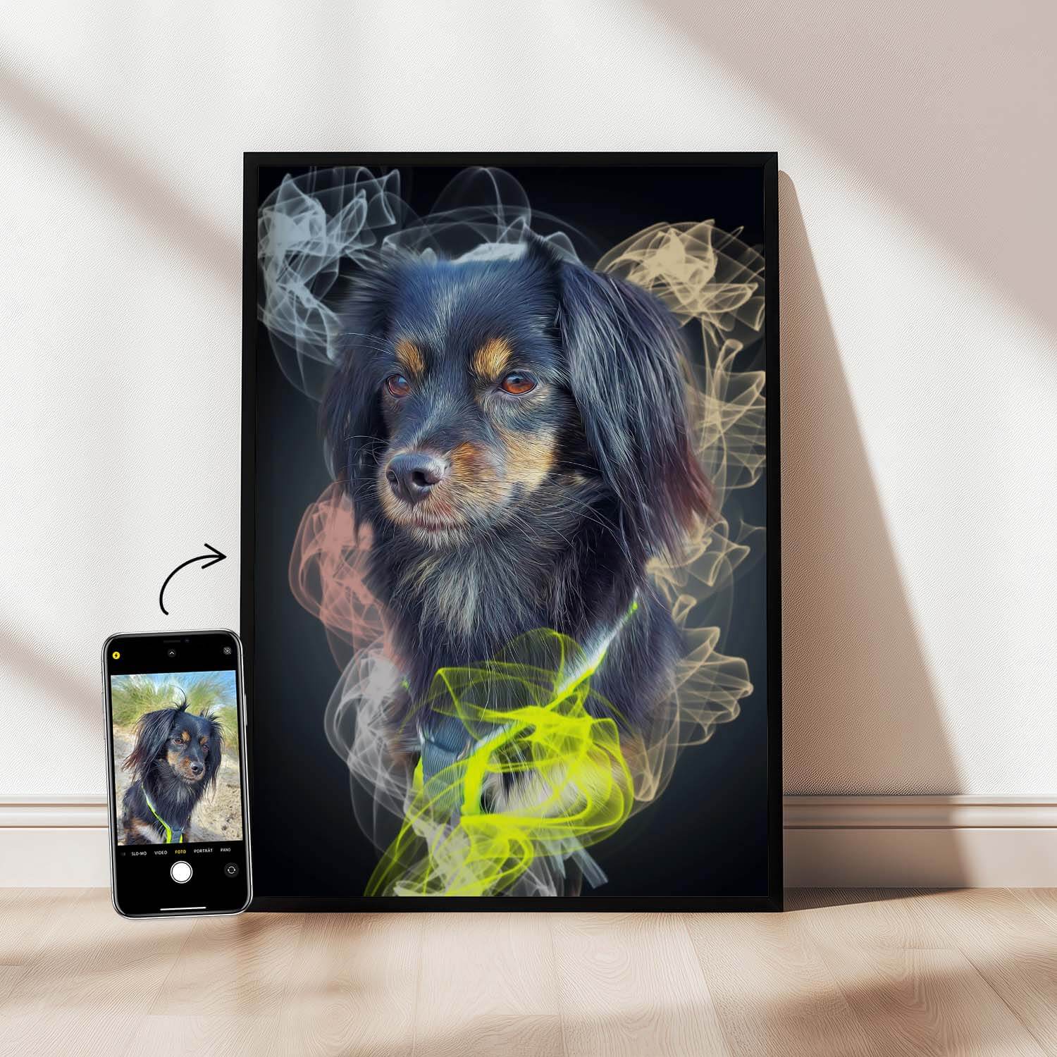 Hundeportrait Poster Haustierverliebt