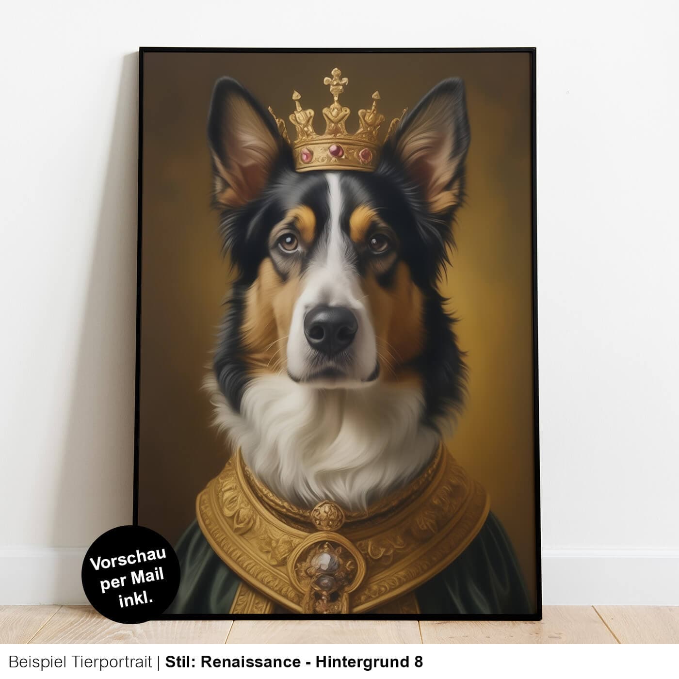 Retrato de animal en estilo renacentista / con traje