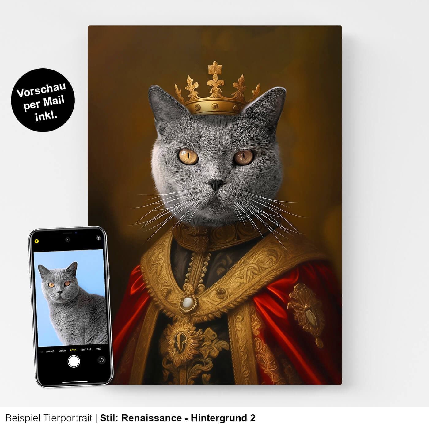 Kostüm Katzenportrait Adel