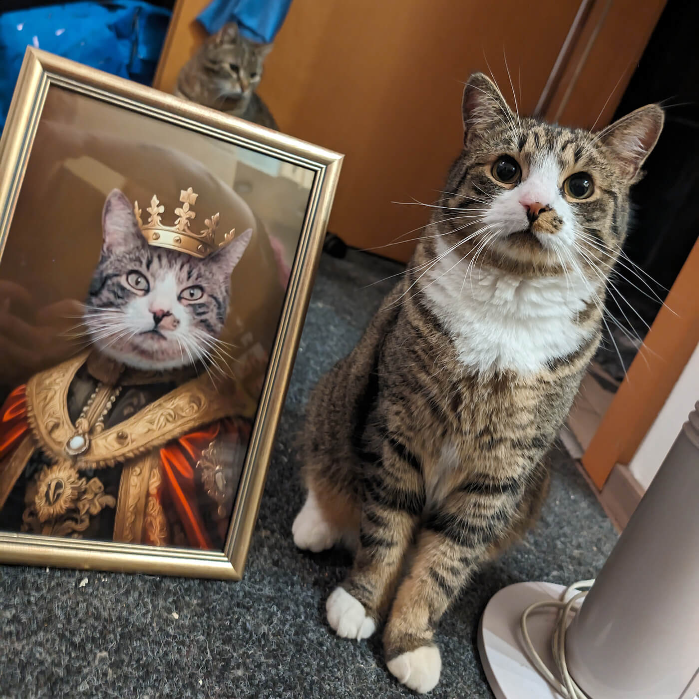 Retrato de animal en estilo renacentista / con traje
