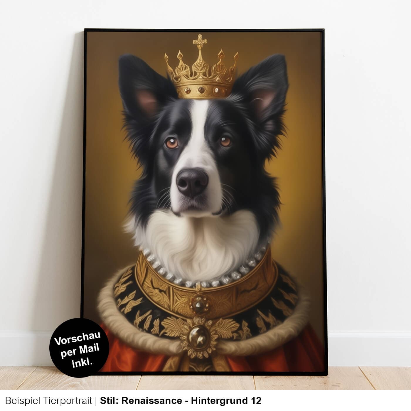 Retrato de animal en estilo renacentista / con traje
