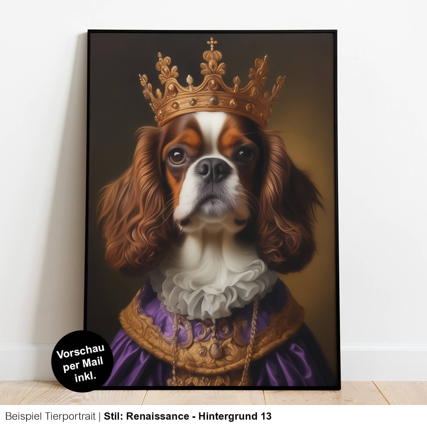 Retrato de animal en estilo renacentista / con traje