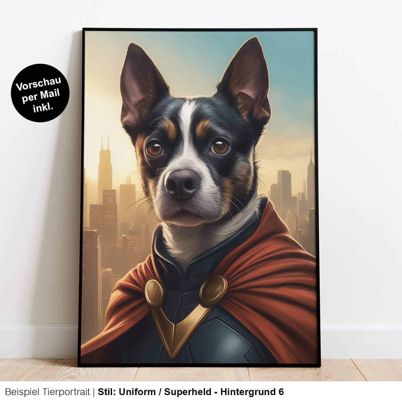 Tierportrait Superheld