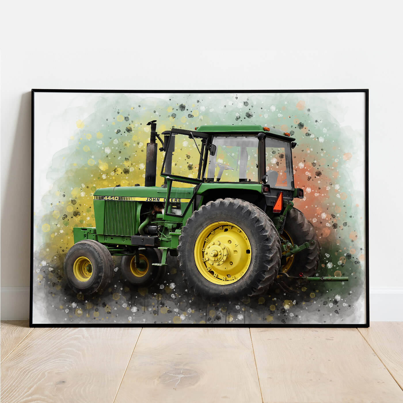Traktor als Wandbild
