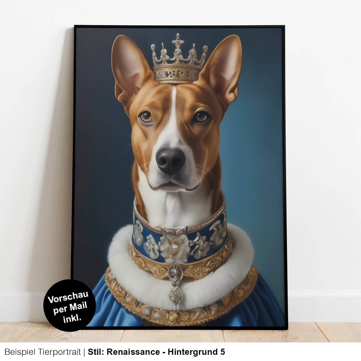 Retrato de animal en estilo renacentista / con traje