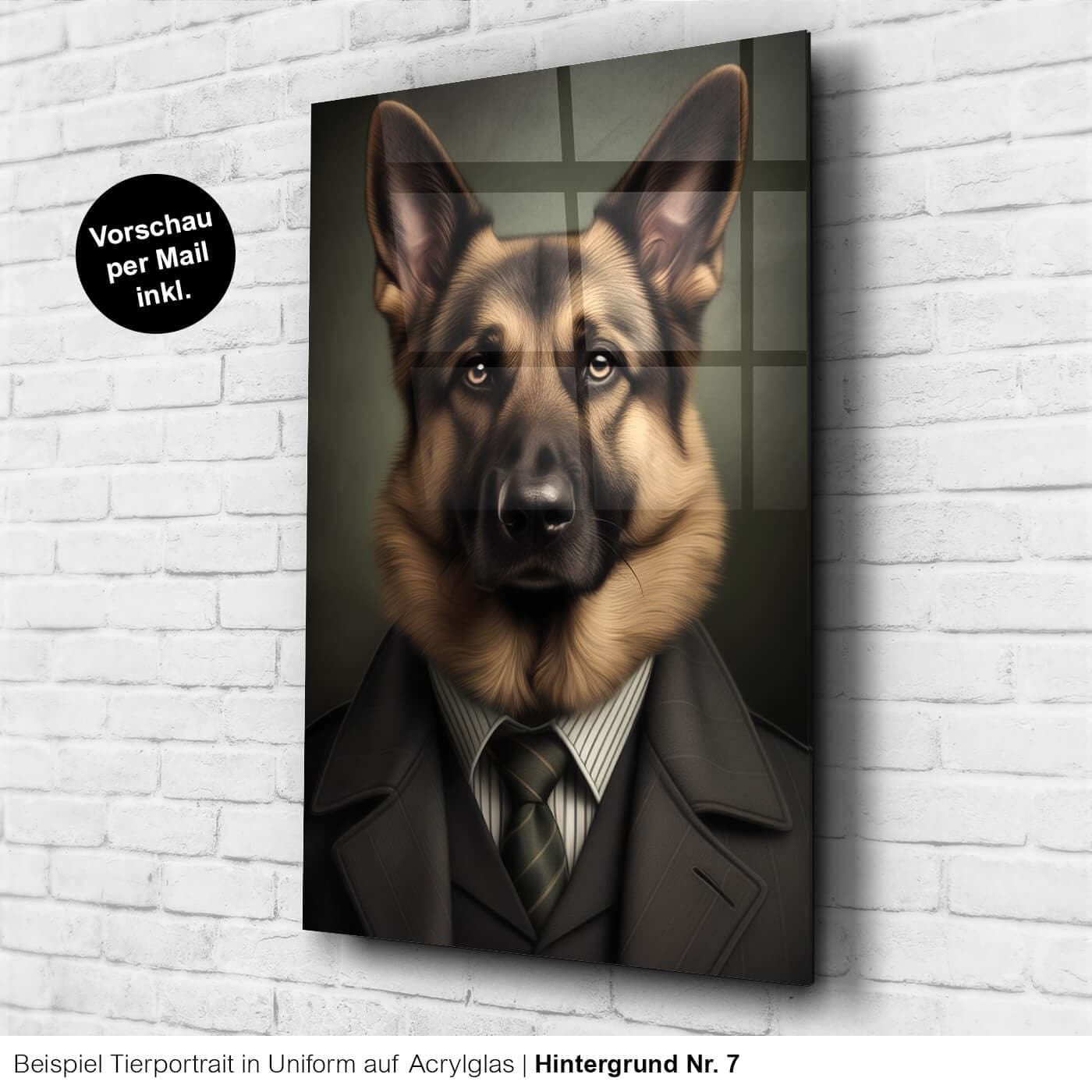 Agent Tierportrait Acrylglas