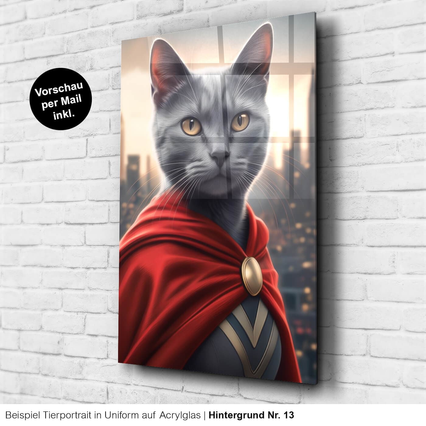 Katzenportrait Acrylglas