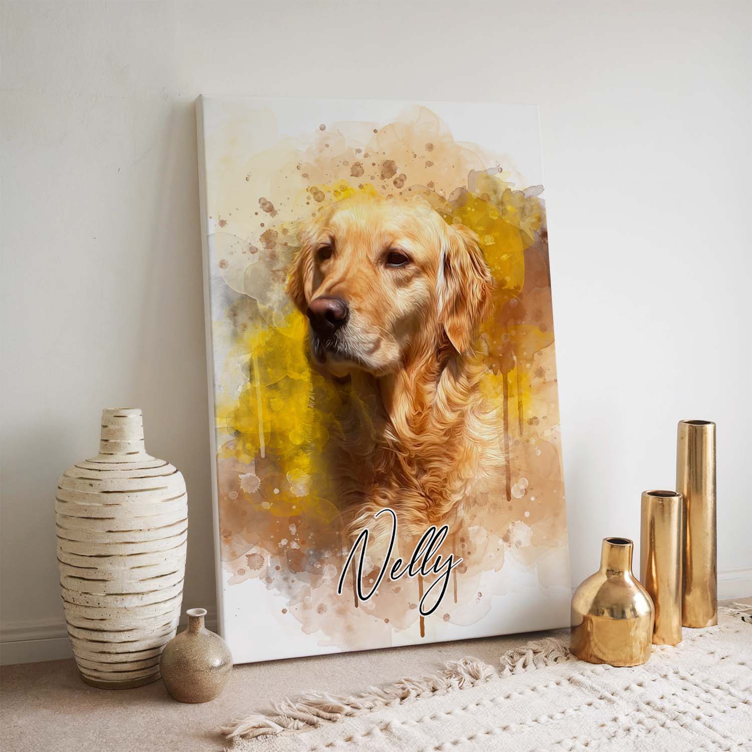 Leinwand Hundeportrait nach Vorlage