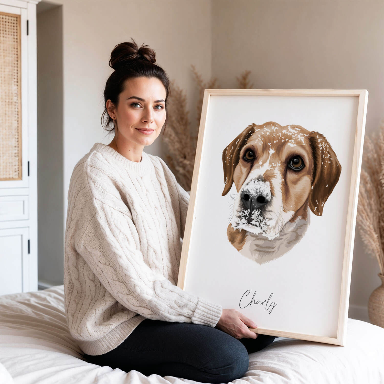 Tierportrait Klassisch personalisiertes Hundeportrait